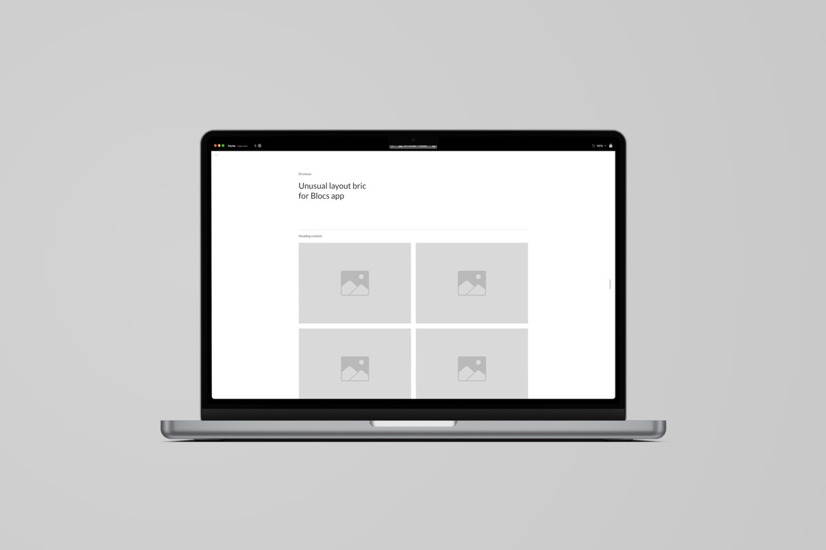 dromeas bric for Blocs app 